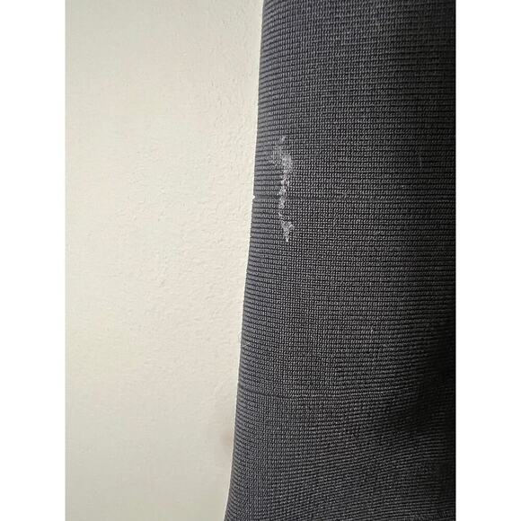 Bebe Black One Shoulder Mixed Media Mini Dress Sz LG - Picture 4 of 6